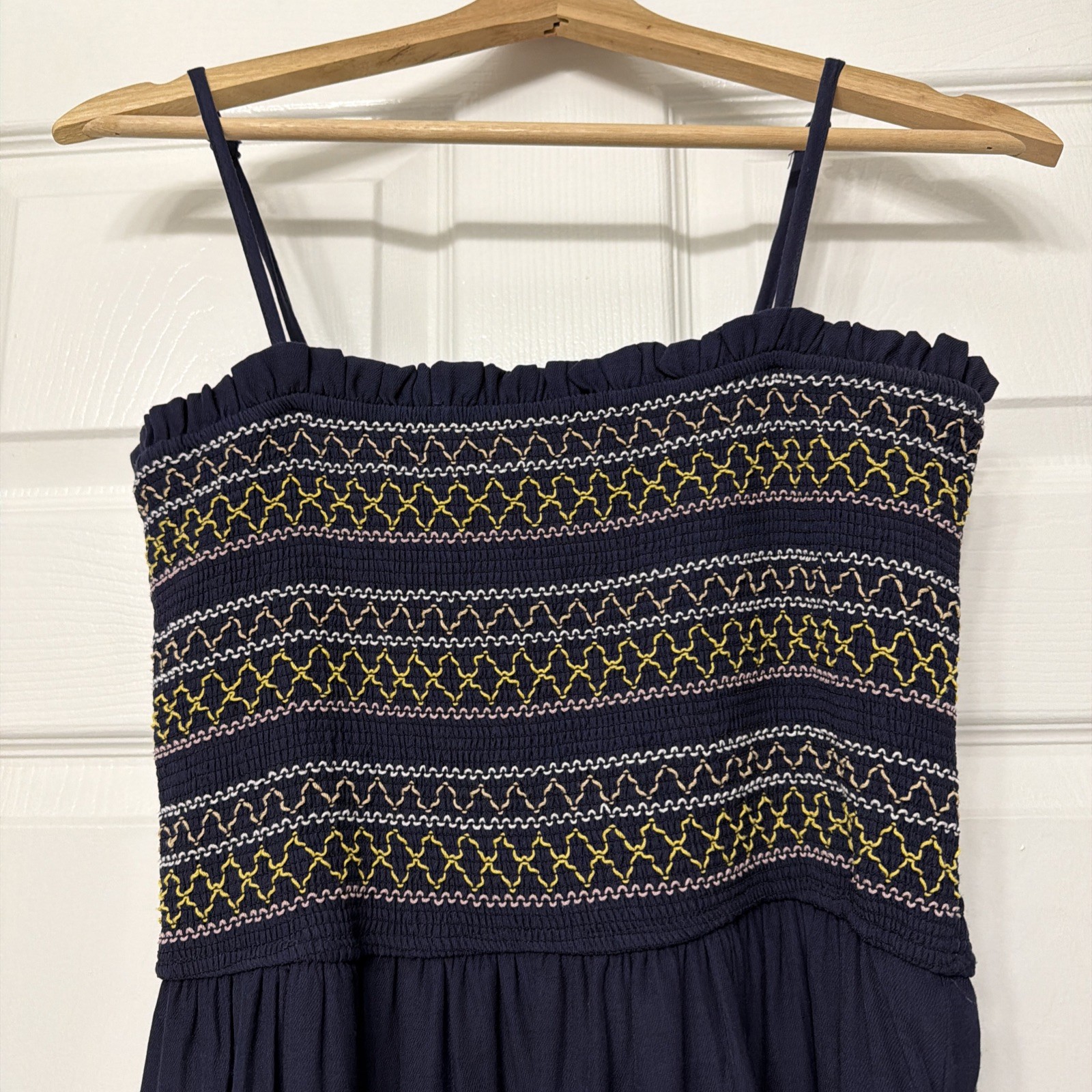Evereve Navy Maxi Sun Dress Large
