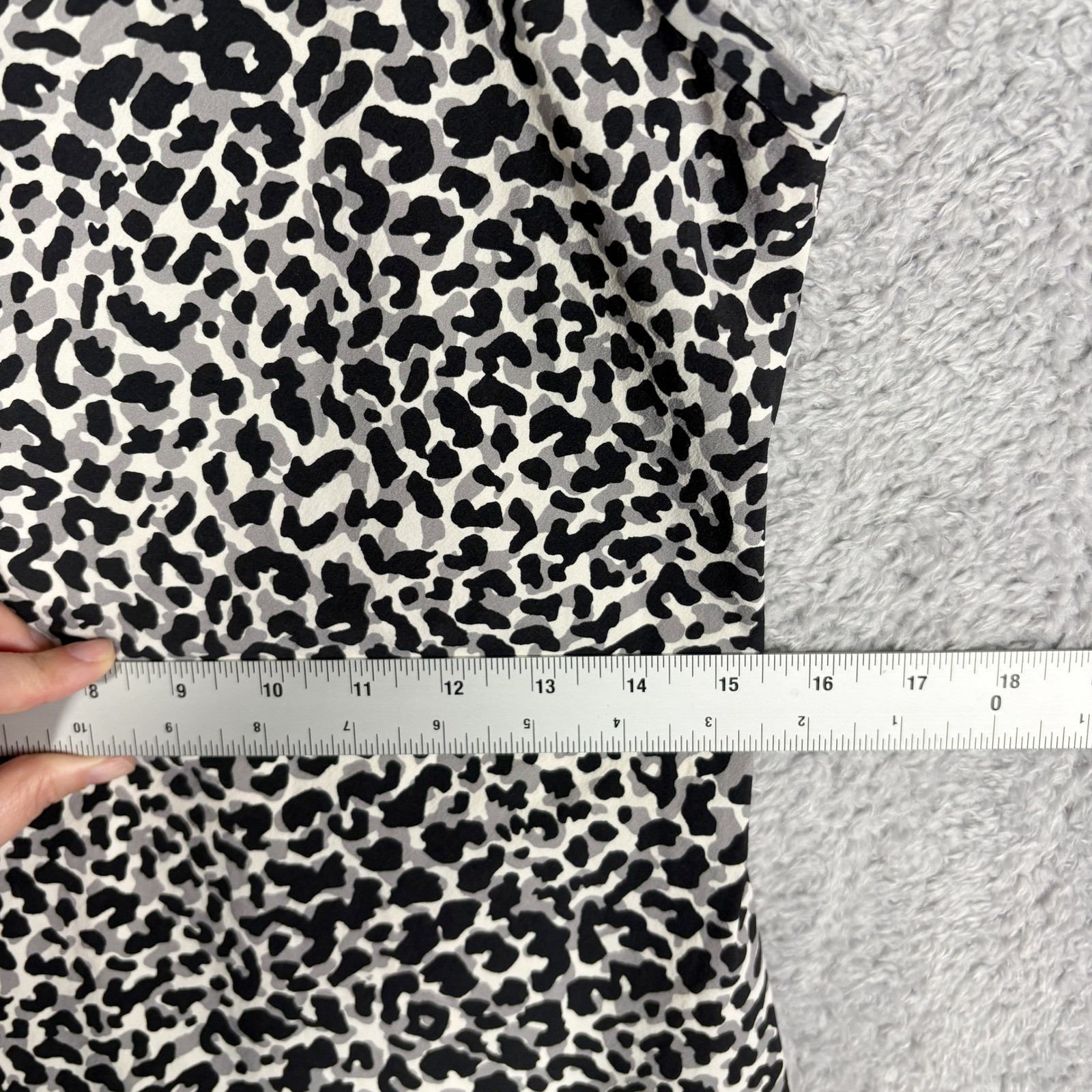 Outdoor Voices The Exercise Dress Leopard Print Black White Size L Sleeveless