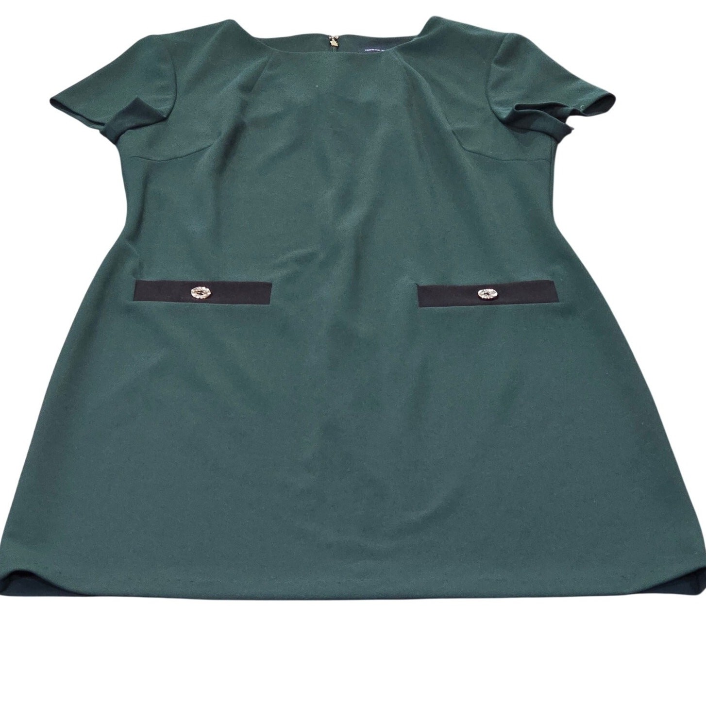​Tommy Hilfiger Emerald Shift Dress┃Preppy Americana Mod Workwear┃Dark Academia