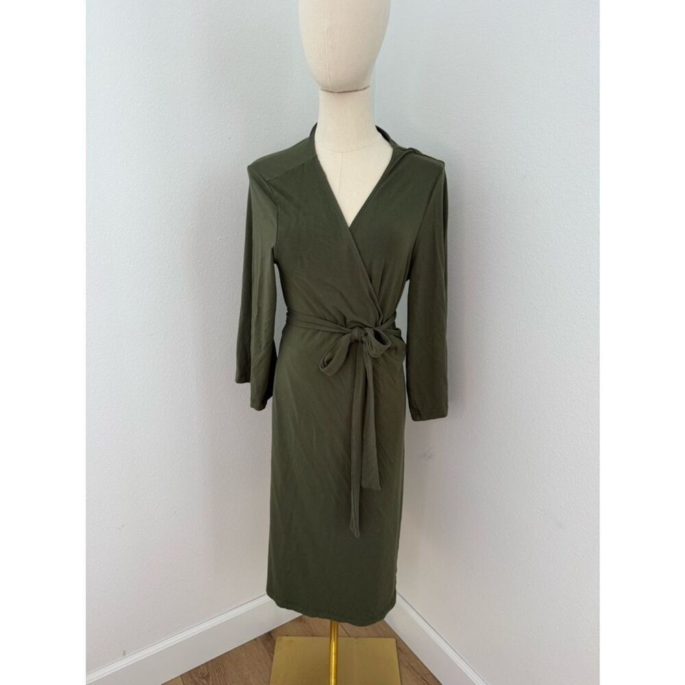 Caden Lane Olive Maternity Wrap Robe with Self Tie – One Size