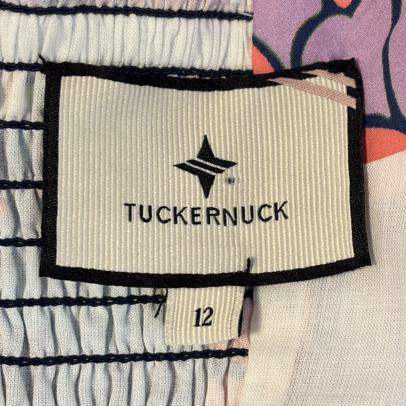 Tuckernuck Maxi Bustier Dress 12 Colorful Floral Underwire Puff Sleeves Cotton