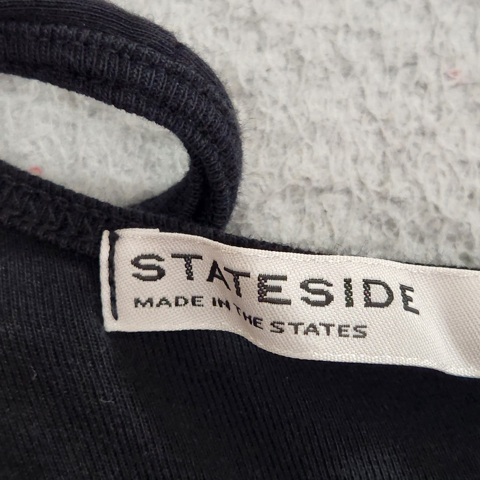 Stateside Dress Womens Medium Black Tank Midi Stretch Minimalist US Made