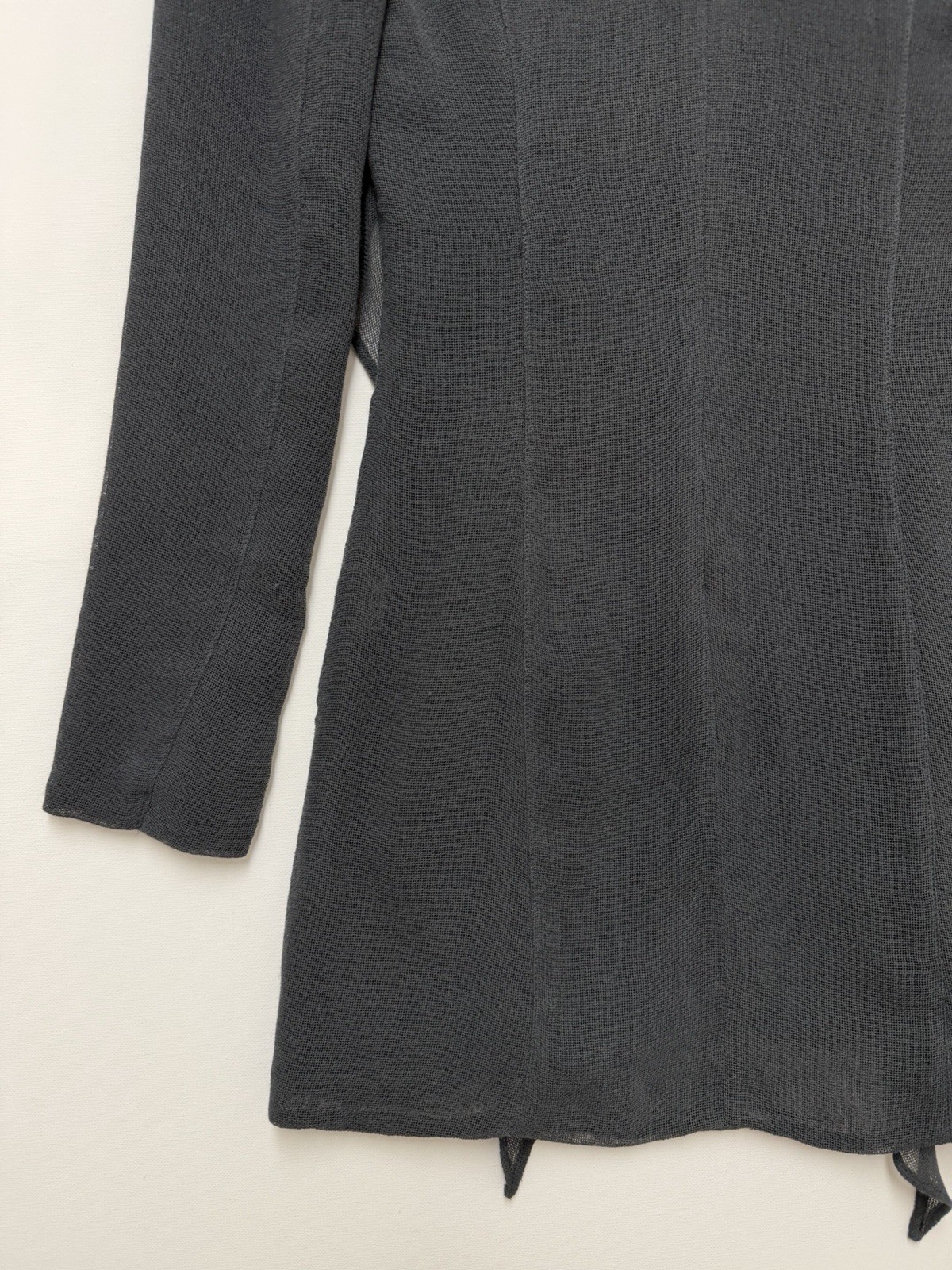 Jacquemus Le Souk Mini Dress Women’s Size 34 Charcoal Gray Polyester Wool Blend