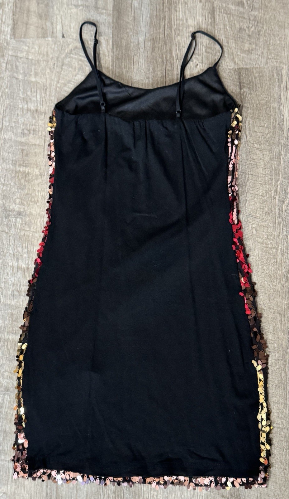 Forever 21 Colorblock Ombré Sequin Strappy Sleeveless Bodycon Short Dress Size S