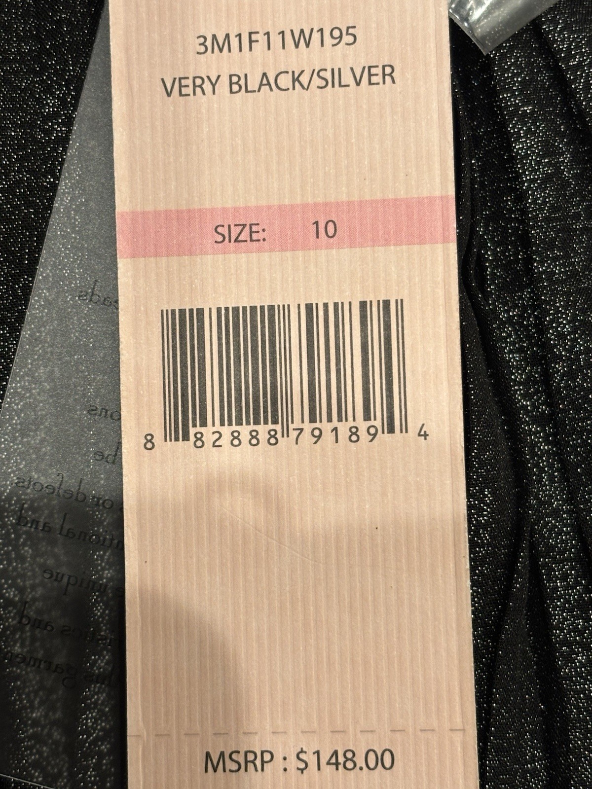 Nanette Lepore Black Silver Pleated Ruffle A-Line Sleeveless Midi Dress Size 10