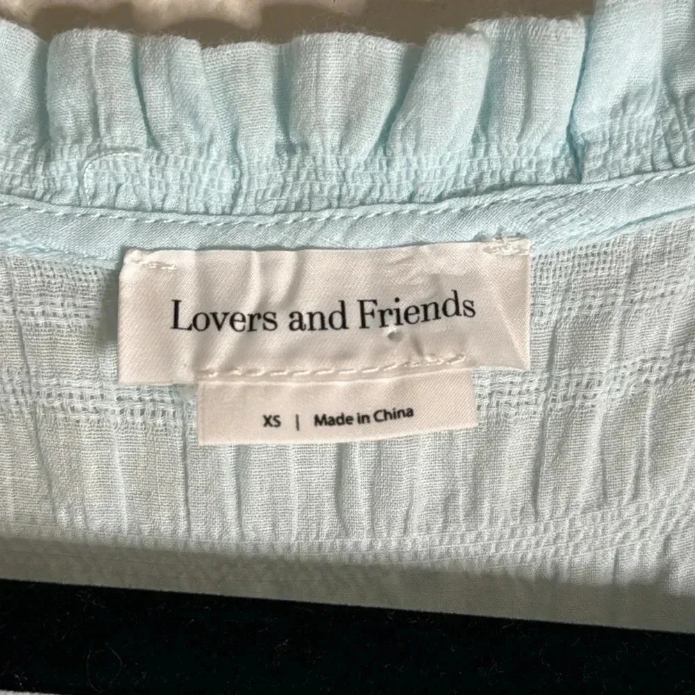 Lovers + Friends Finnegan Dress Light Blue Size XS Coquette Feminine