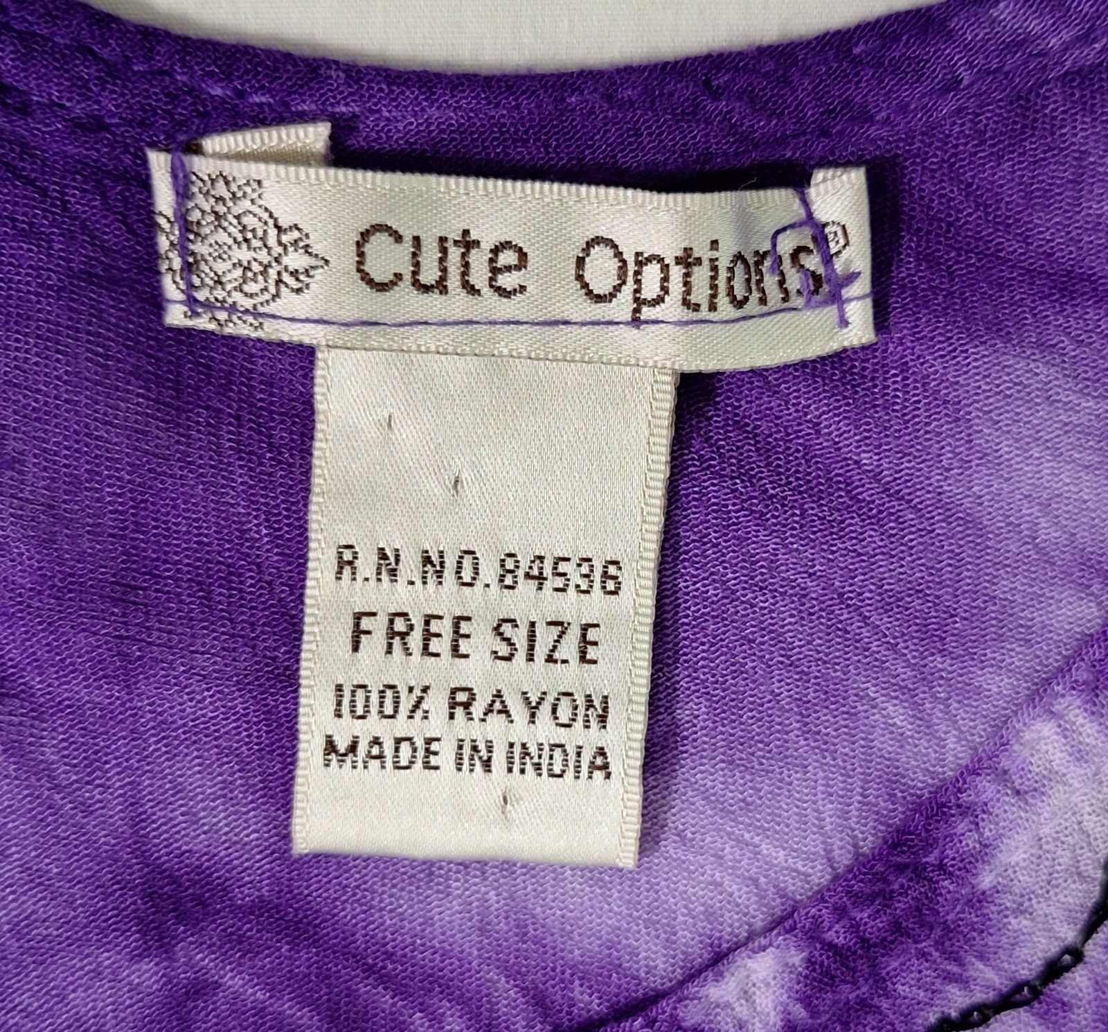 Purple Tie Dye Umbrella Dress One Size Cute Options Beachy Cover Up Resort Wear