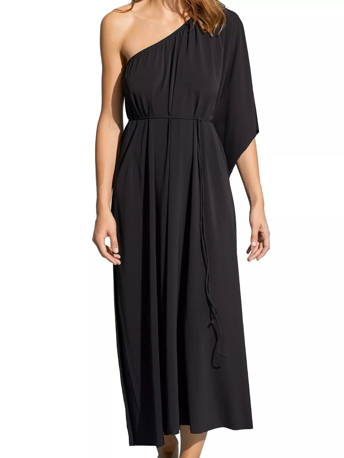 ERES Georgie One Shoulder Long Dress in Noir 3 New Womens Maxi Gown