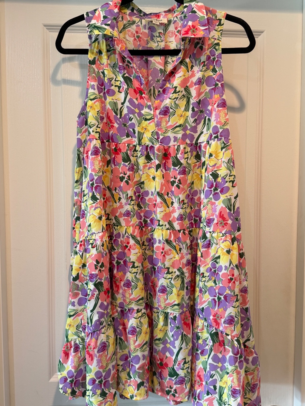 Umgee USA Dress Medium Floral Print Sleeveless Cottage Core Summer Shift