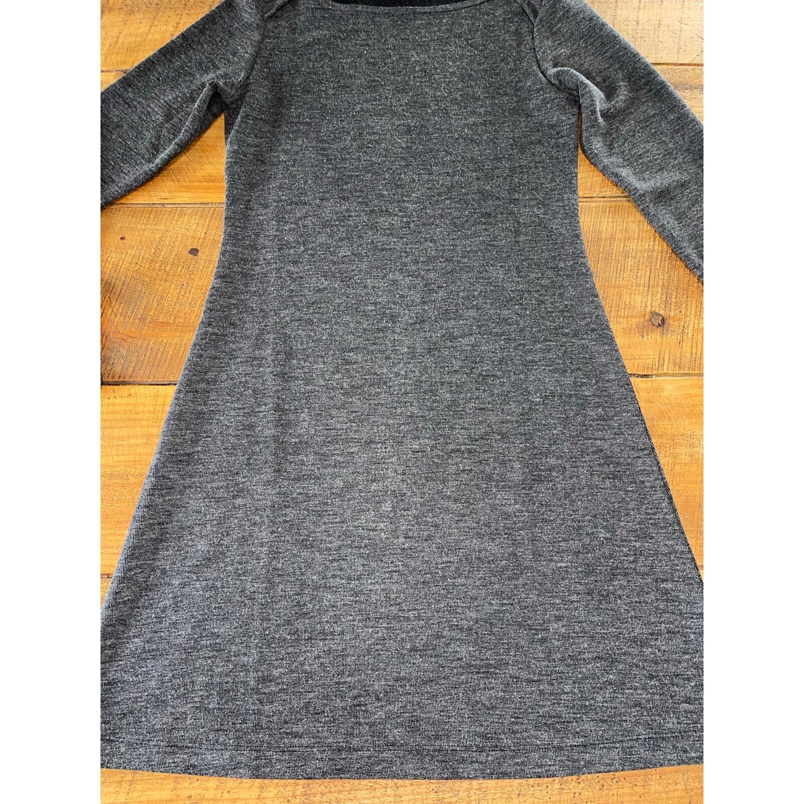Womens Merrell Gray Long Sleeve Knee Length Winter Casual Dress Size Medium