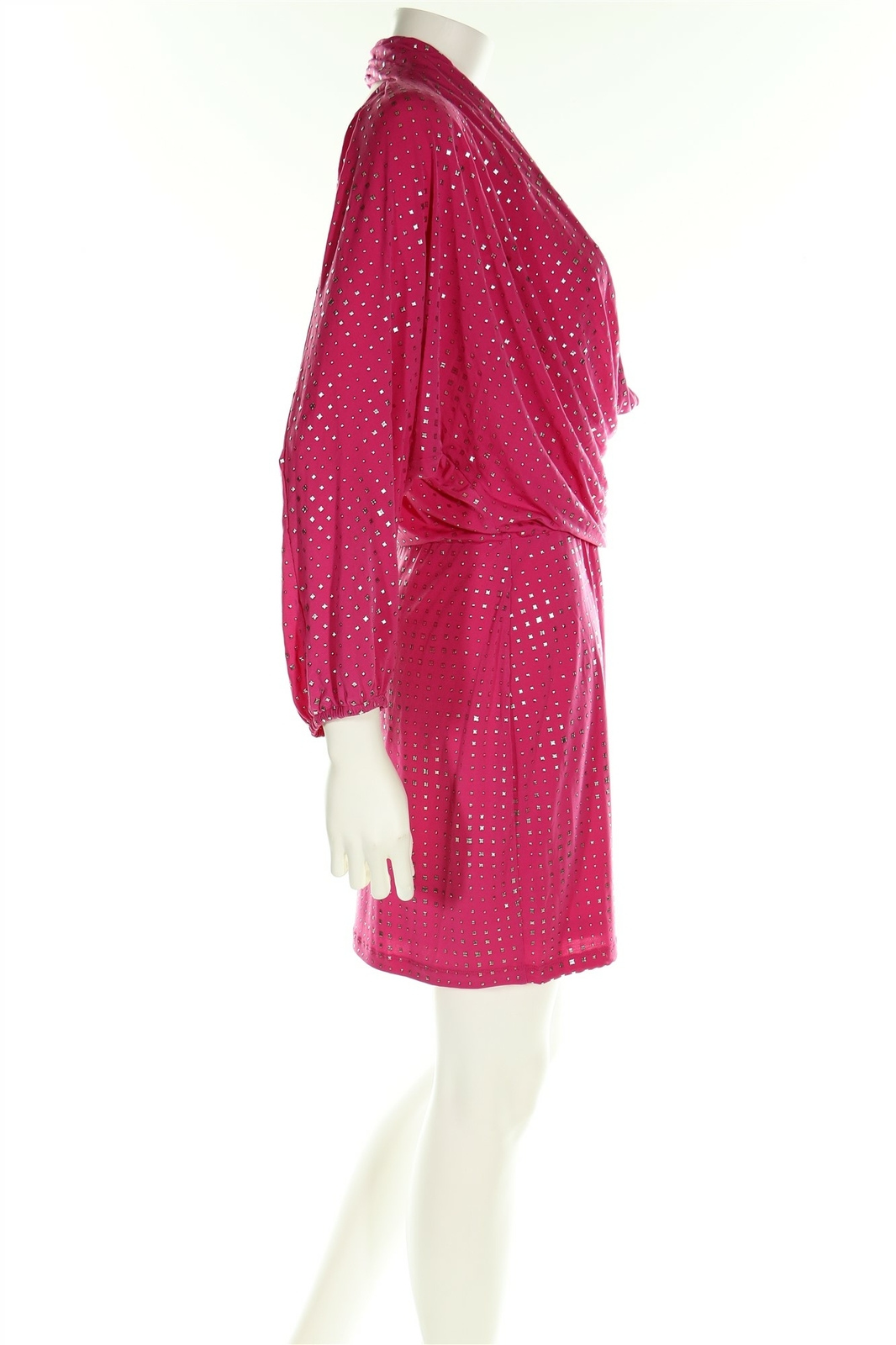 Alberto Makali 134128 Womens One Shoulder Cocktail Dress Pink Size Medium
