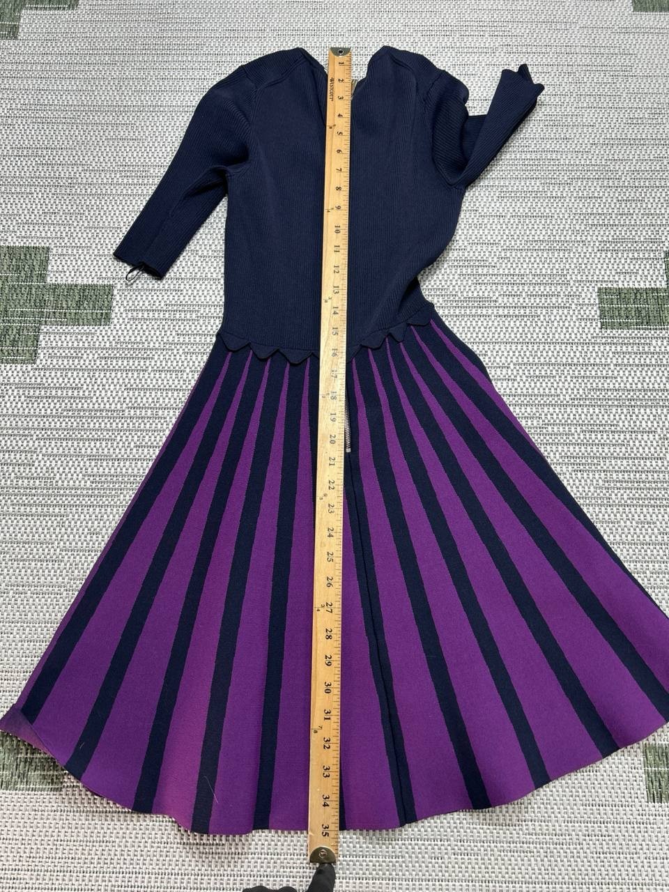 Ted Baker Dress Womens 1 Us 2 Blue Purple Blouson