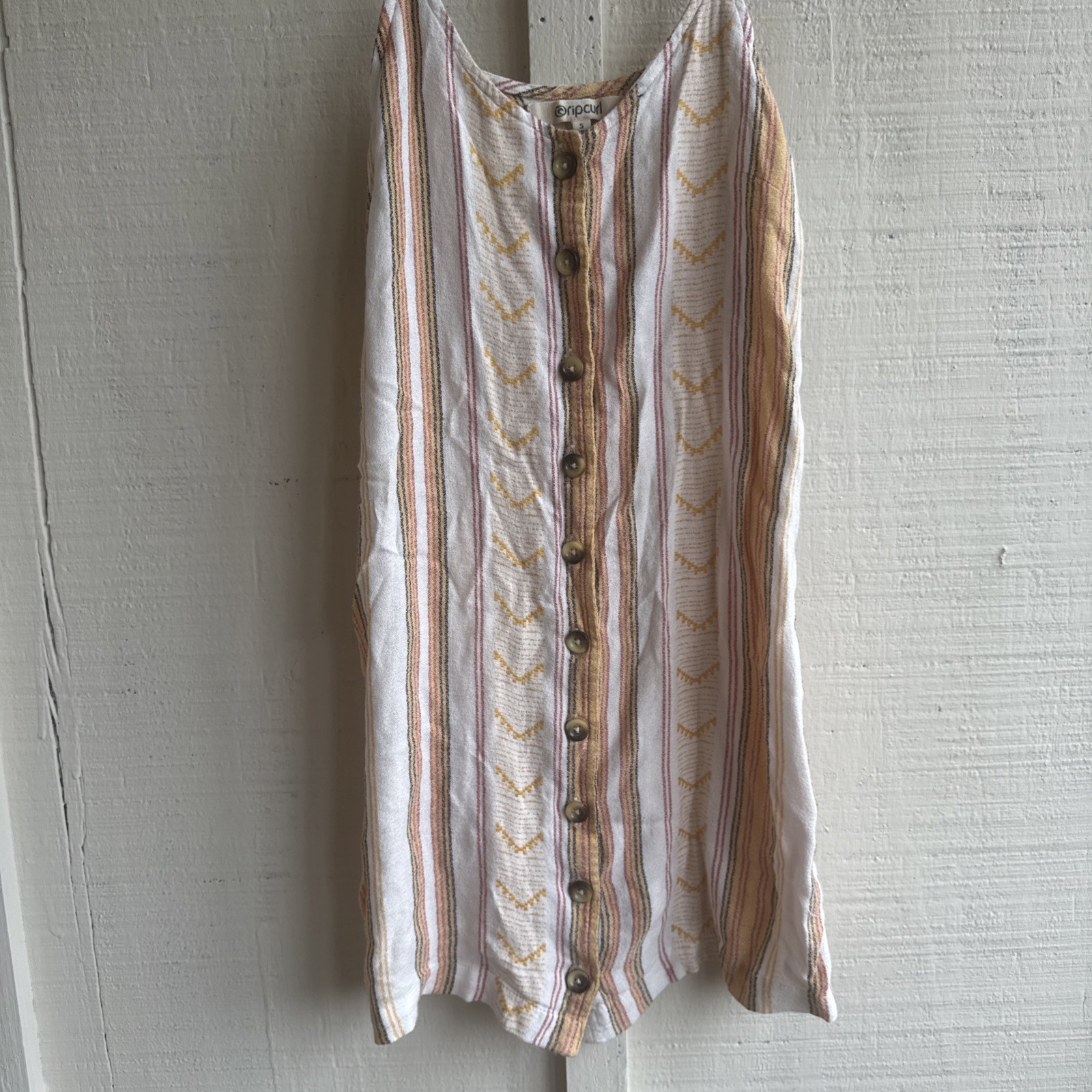 Rip Curl Boho Striped Spaghetti Strap Sundress Small