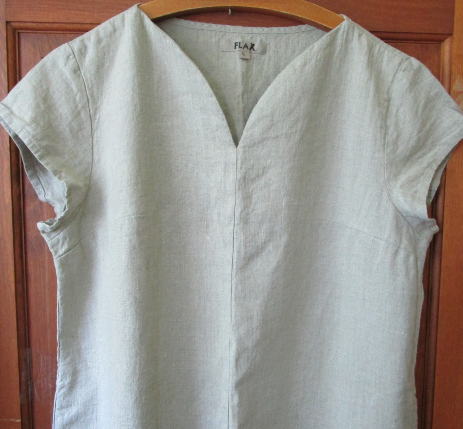 FLAX Designs Linen Centered Dress 1G NWT