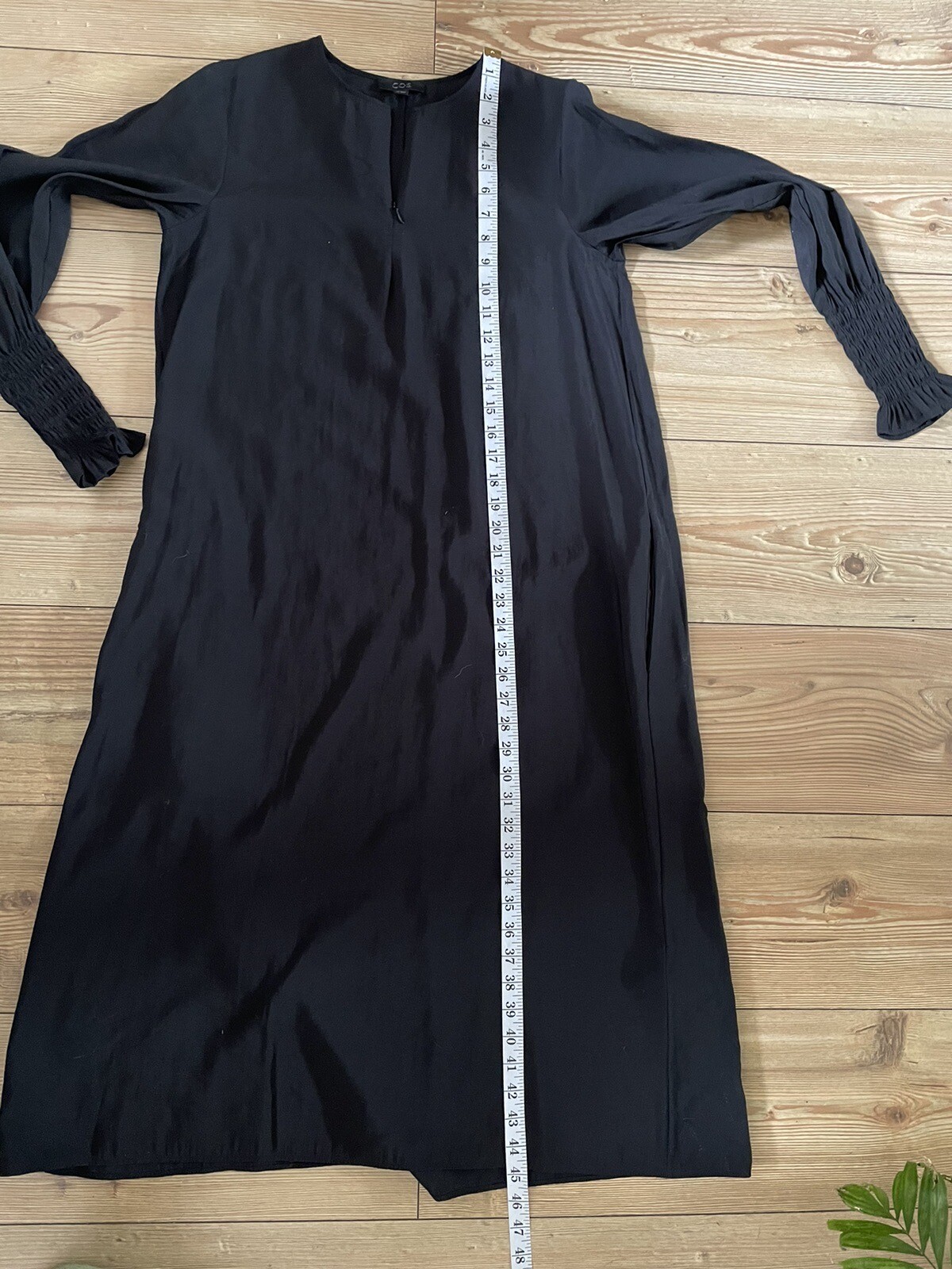 Cos Oversized Lagenlook Long Midi – Maxi Tent Trapeze Dress Sz 34 Uk 8-10