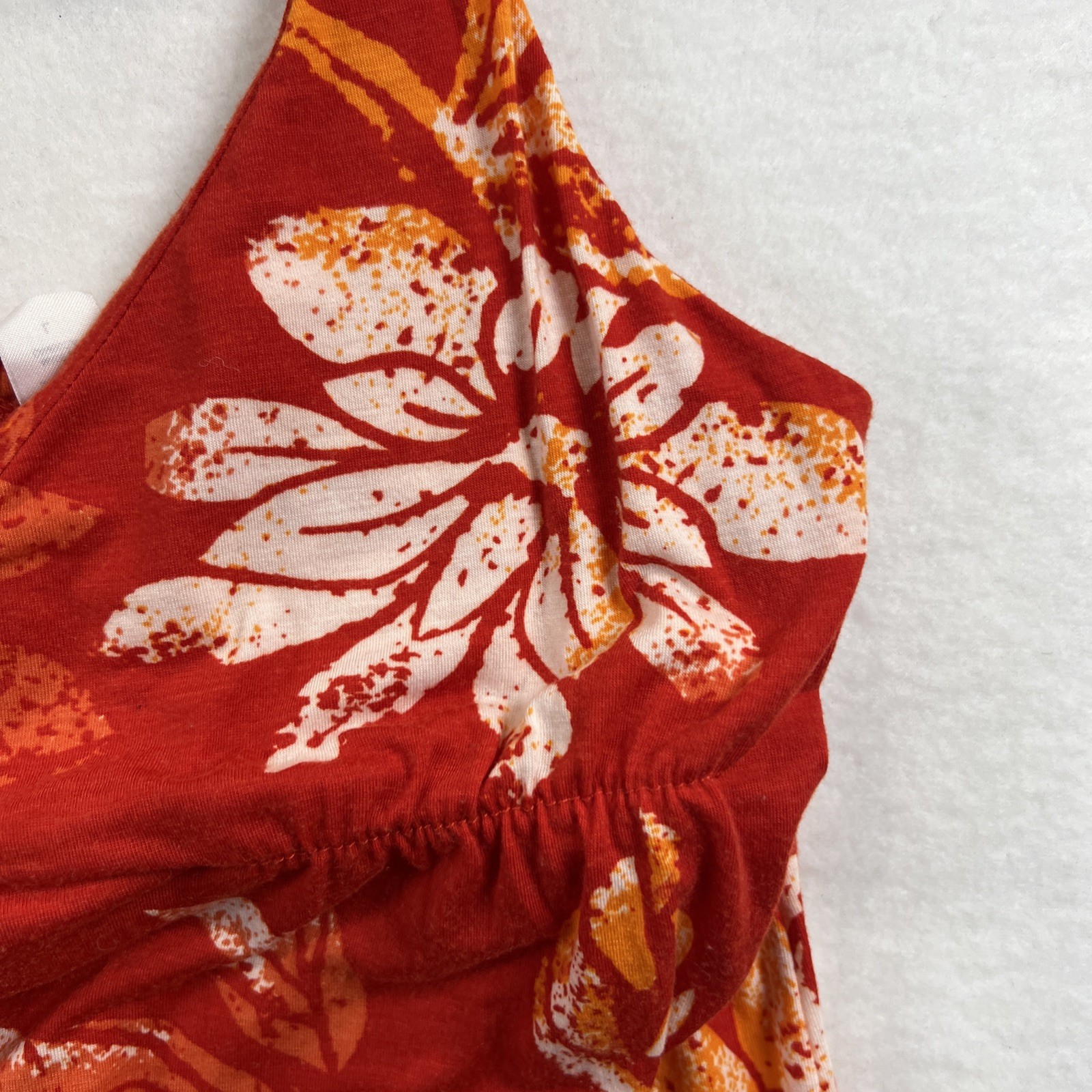 ROUTE 66 Sleeveless Hi Low Red Floral Print Dress-Size Large (rare)