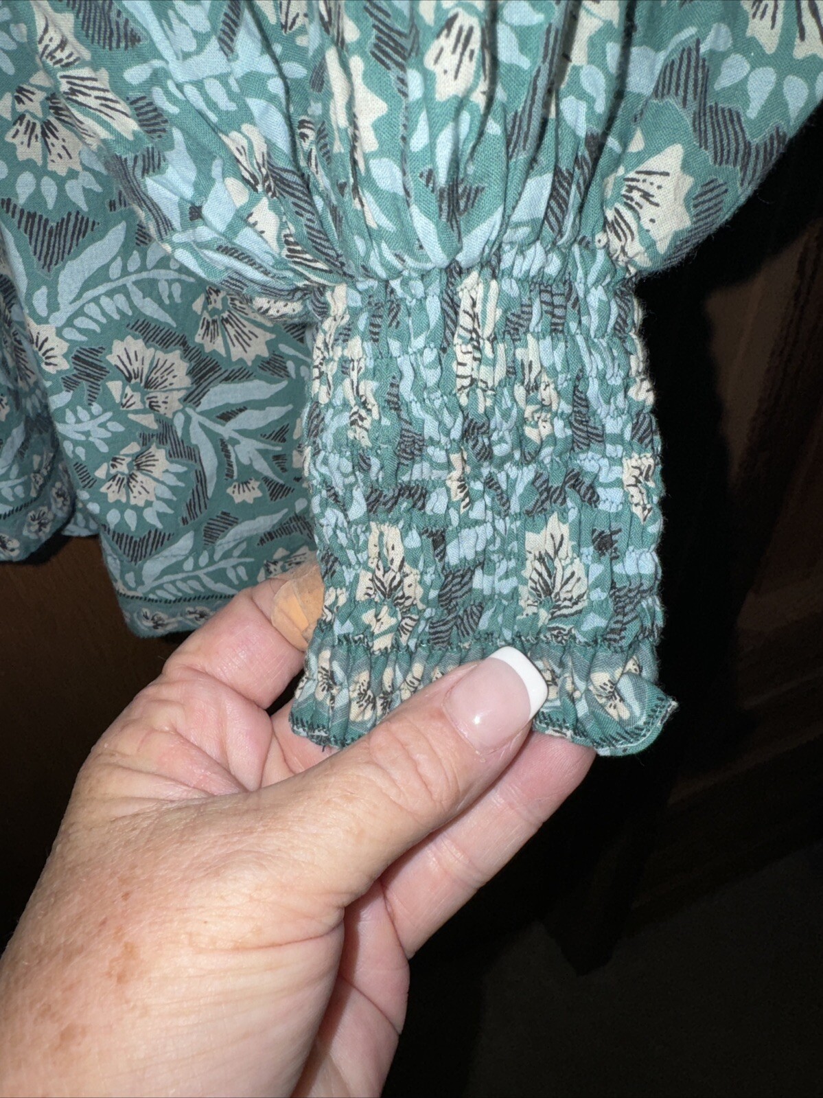 OMIKA Adele Long Balloon Sleeve Mini Dress size L