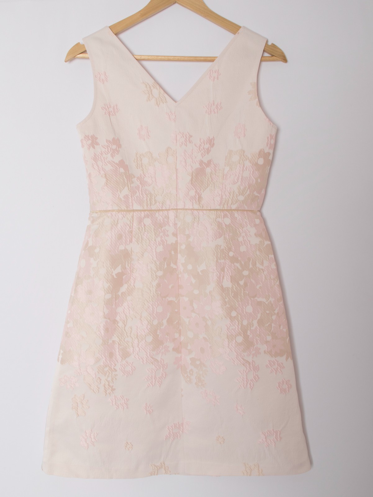 PennyBlack Jacquard A-Line Dress Mini blush pink floral Size XS
