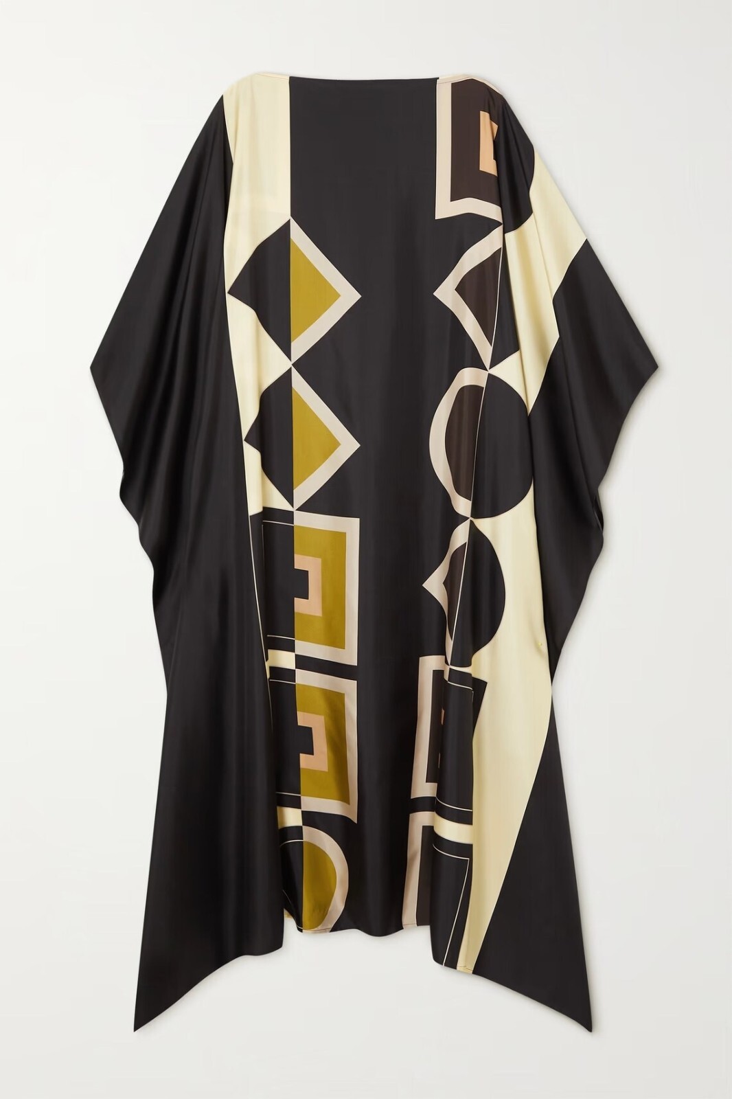 Black Kaftan For Women, Soft Satin Silk Caftan, Gift For Her, Beach Waer J5788