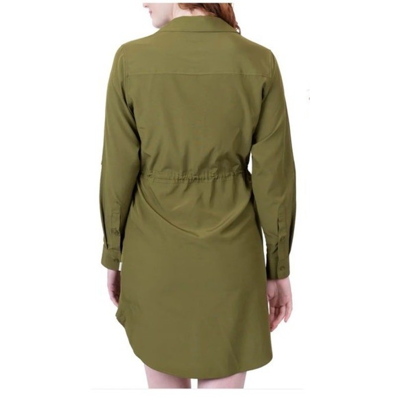 Shore to Summit Utility Tunic Mini Dress Avocado Outdoor Women’s Size Small