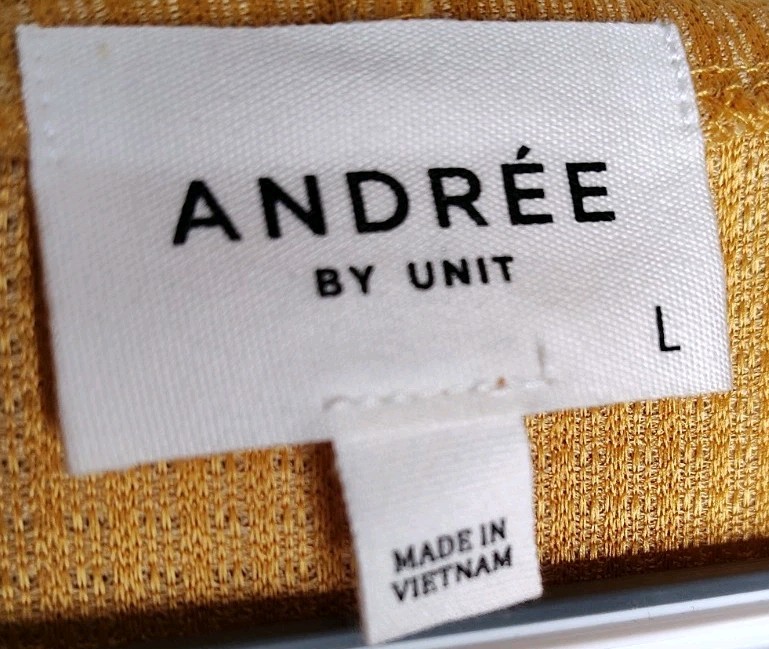 Andree by unit Pullover Maxi Hoodie Dress, w/ waffle-knit texture & side slit LG