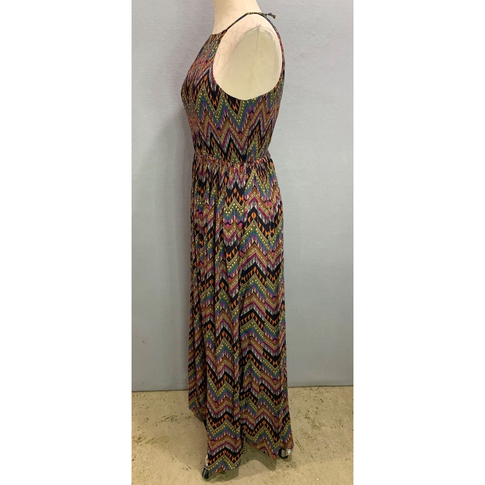 Small Junk Clothing New Tribal Aztec Print Maxi Dress Lined