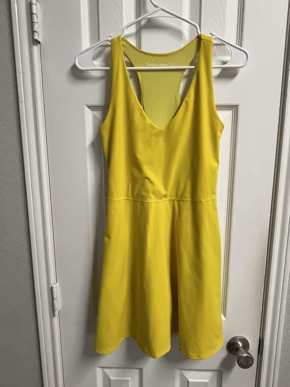 Outdoor Voices The Volley Dress Bright Yellow Sport Tennis Pickleball Size S