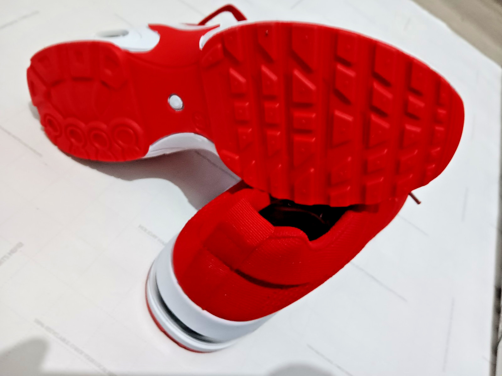 Women’s Red/White Solid Low Top Lace-Up Athletic Sneaker Shoes Activewear