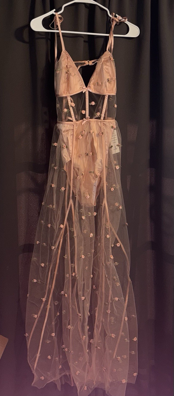For Love & Lemons Jasmine Rosette Maxi Dress Size Small New With Tags