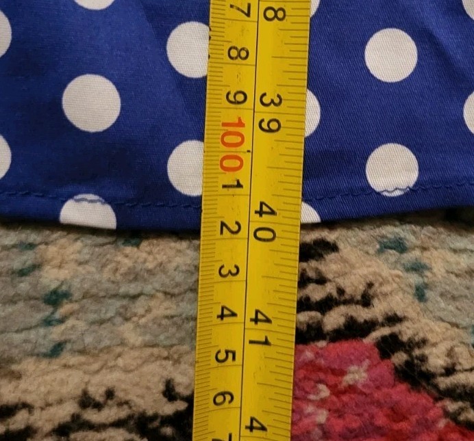 NWT Odizli womens S blue white polka dots 1950s housewife vtg style dress cute