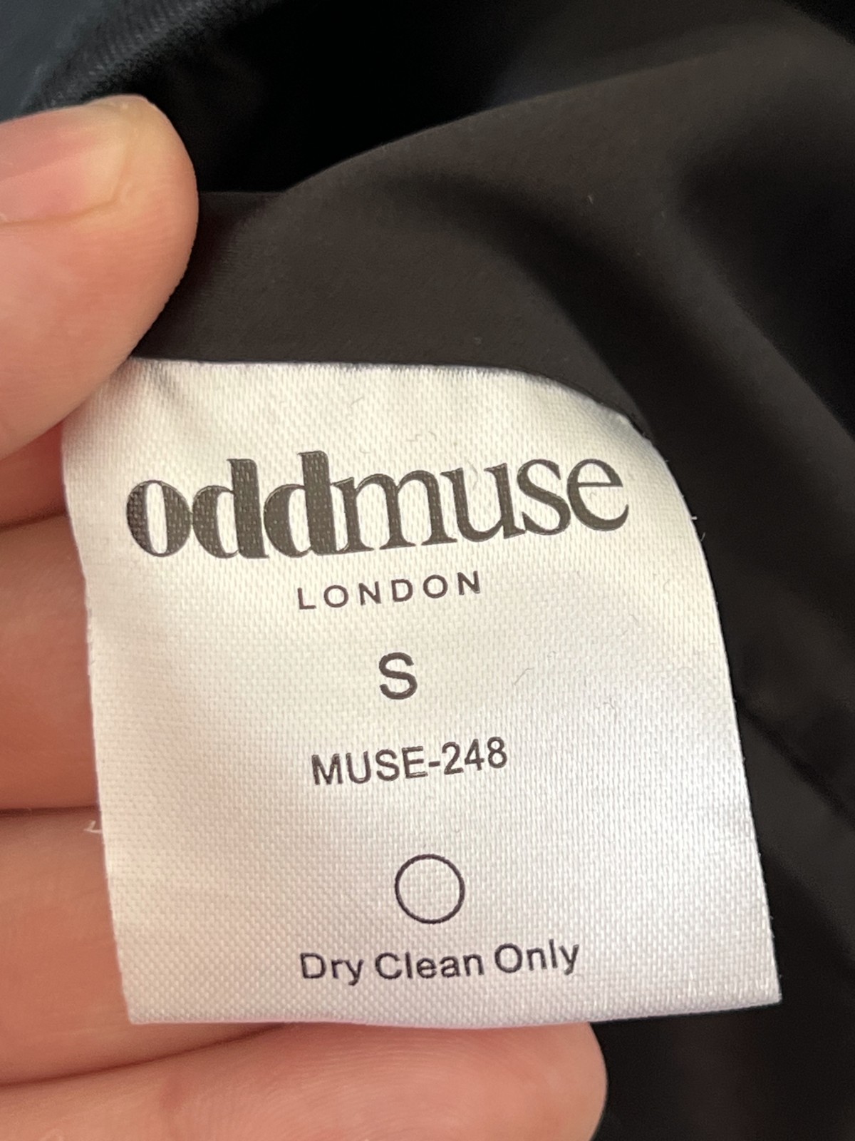 Odd Muse London The Ultimate Muse Mini Dress Womens S Black Zip Collared New