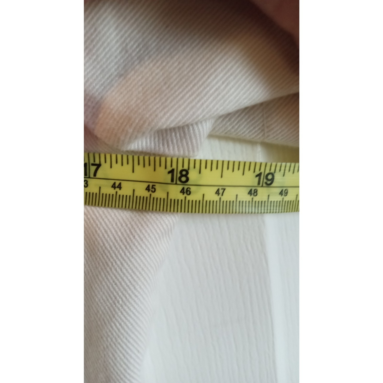 Vanessa by Lira off White denim button side open slit from maxi dress