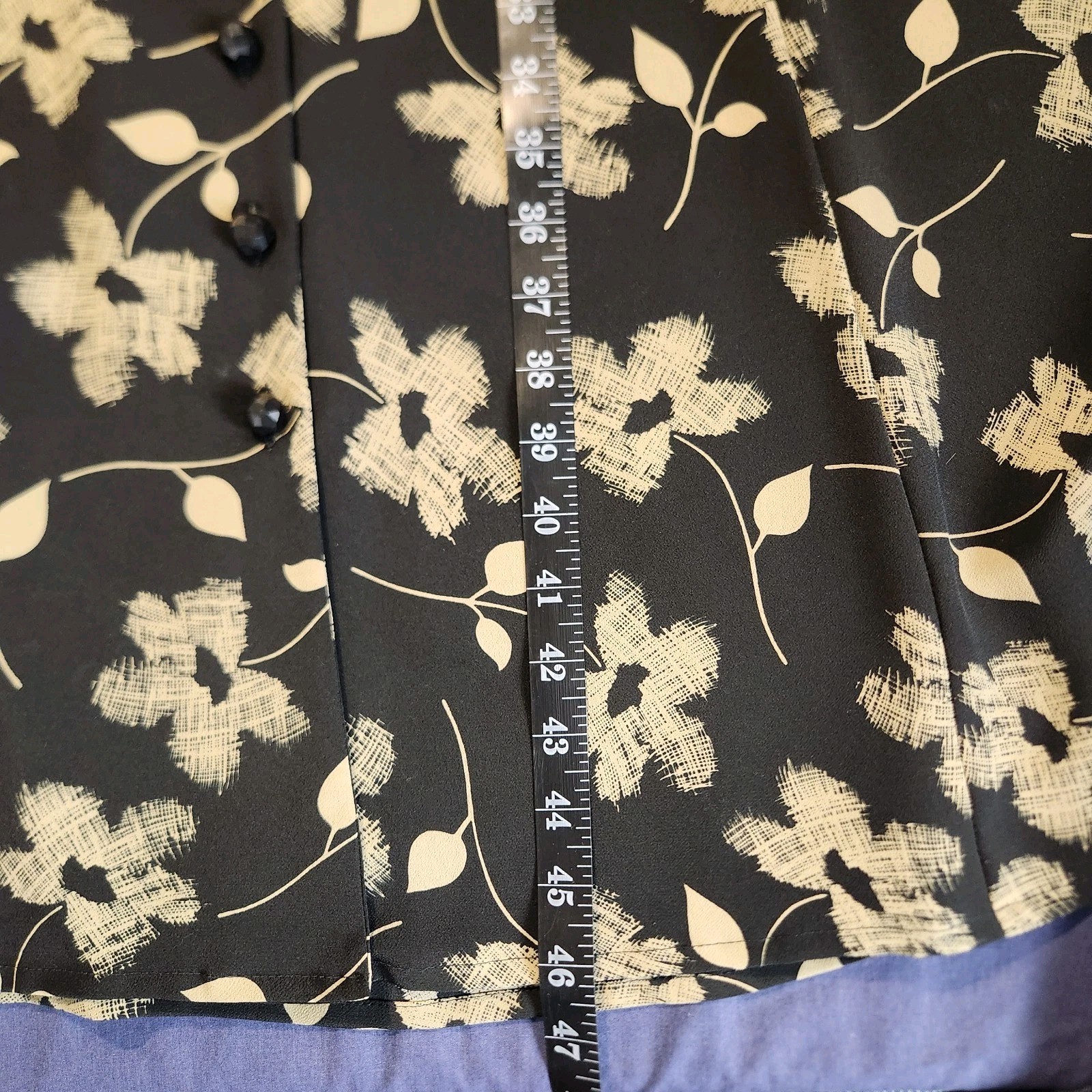 Voir Collection Sleeveless Floral Minimalist/Classic/SlowFashion Shirt Dress XL