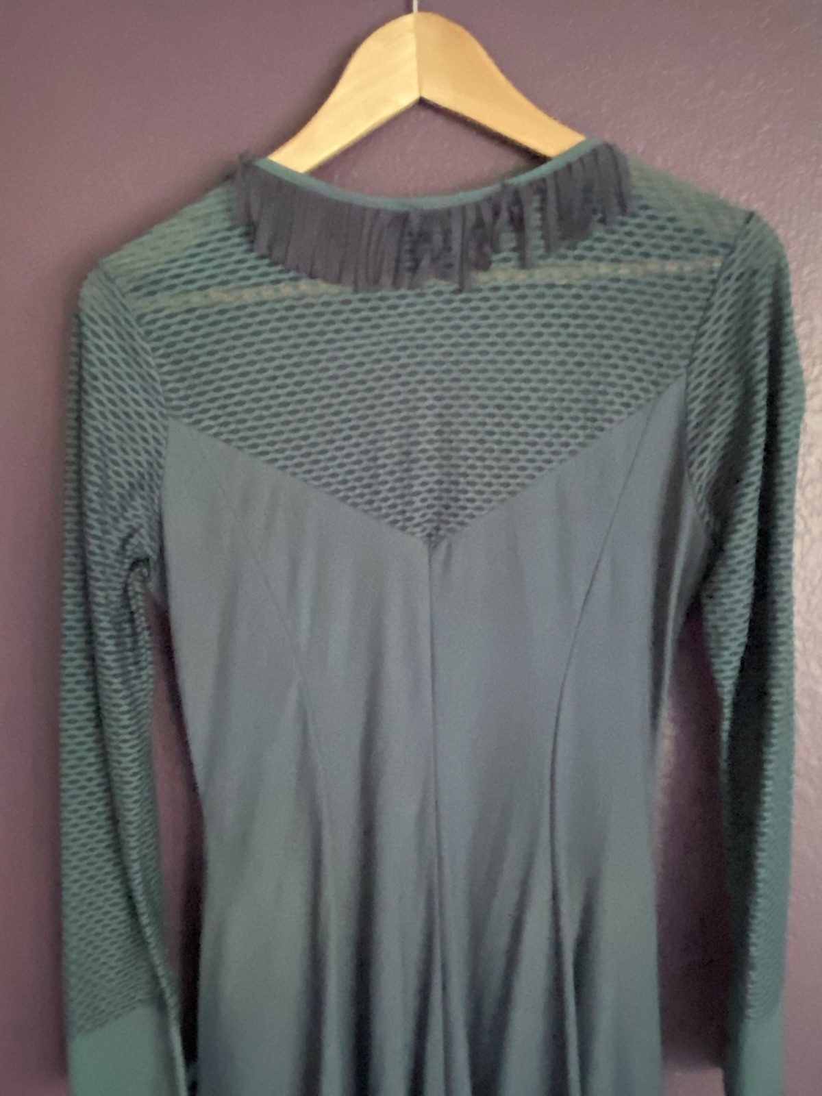 Sunlight Paris Blue Ruffle Tunic Dress Size 1 Eu Or Small US Largenlook
