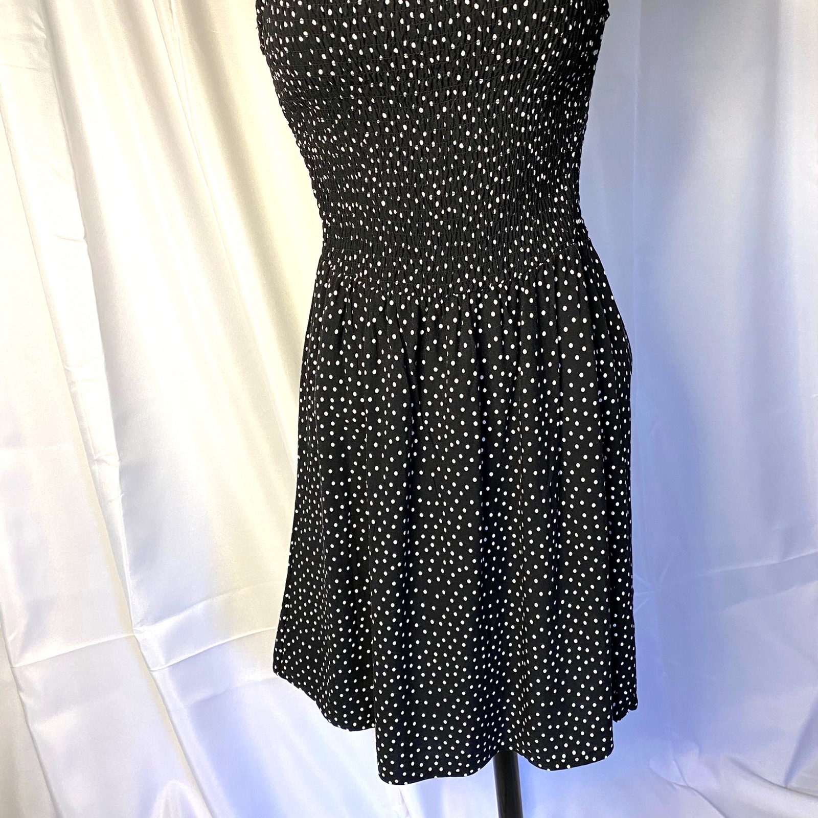 H&M Divided Spaghetti Strap Sundress Elastic Top Size 2 Rayon Machine Wash Cold