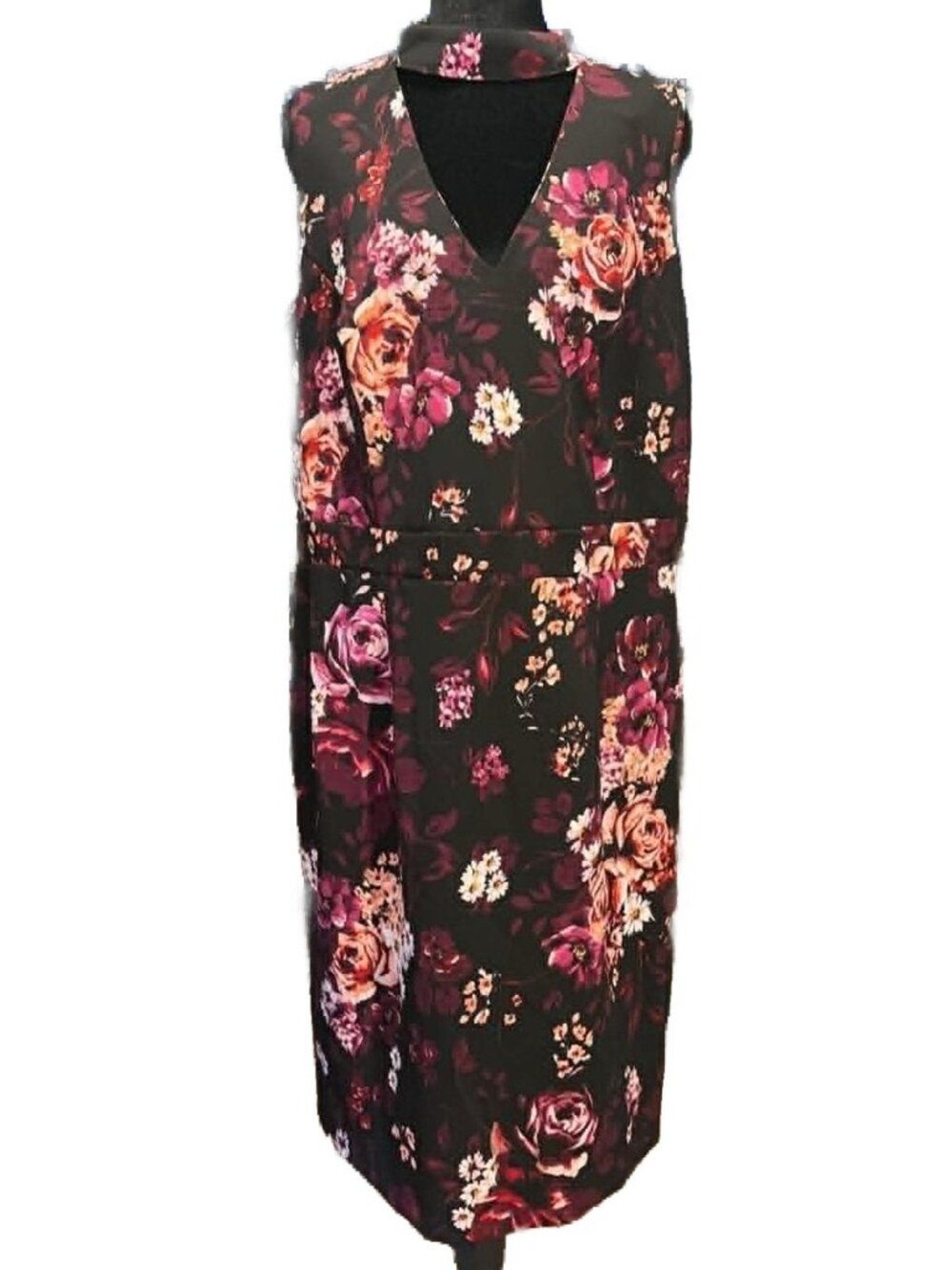 NWT SPENSE Floral Choker Neck Dress