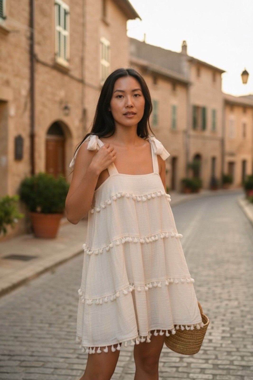 Peach Love Anya Flowy Gauze SunDress