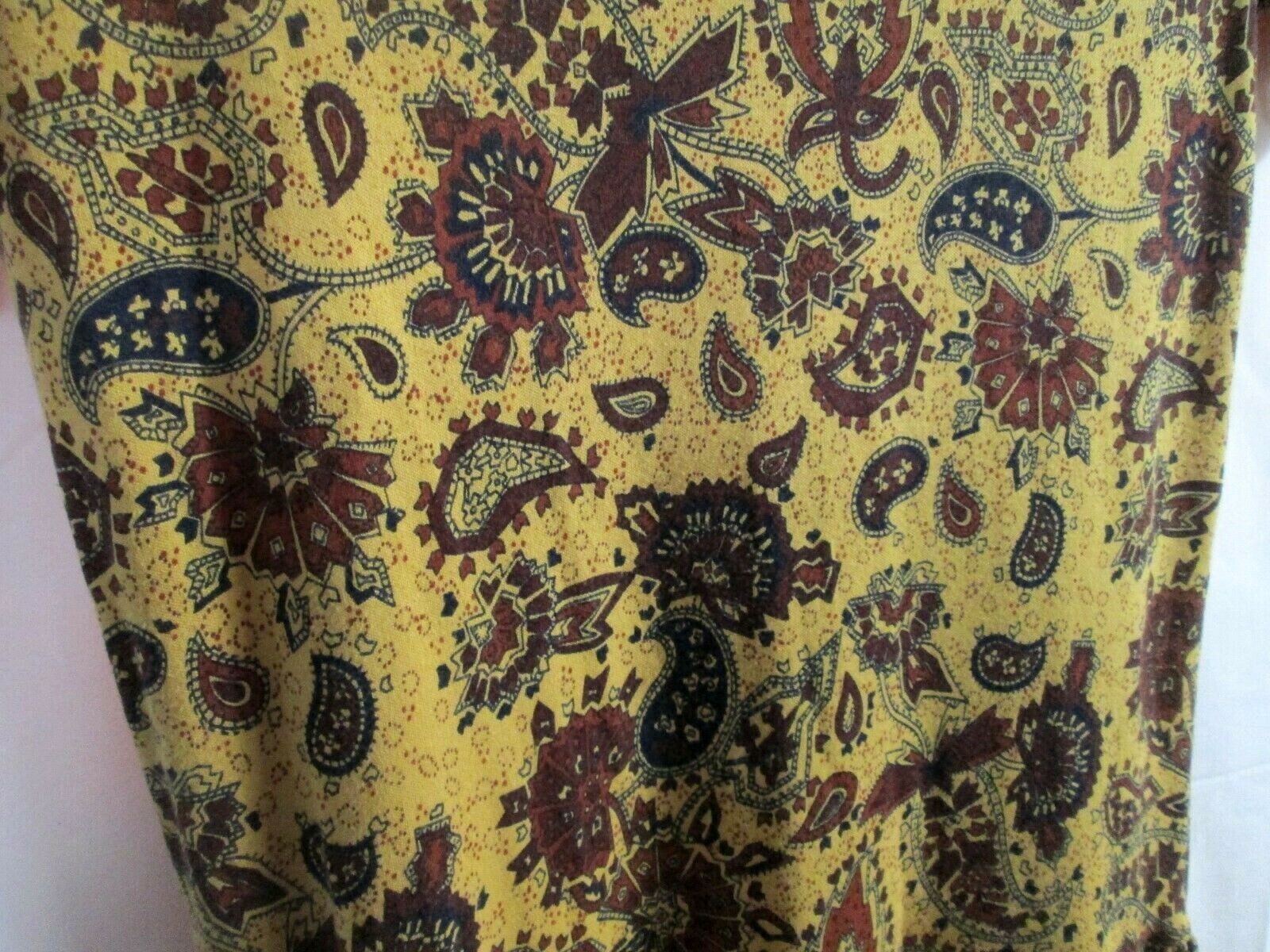 Outback Red 🥑 Size Small 🥑Polyester/Cotton Blend 🍐Paisley Dress🌙