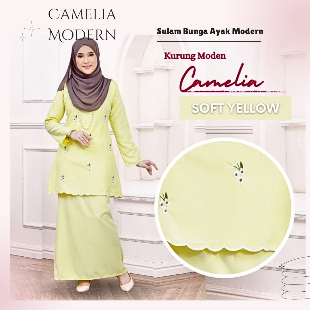 Modern Traditional Attire Baju Kurung Modern Formal Sulam Mom Daughter Set