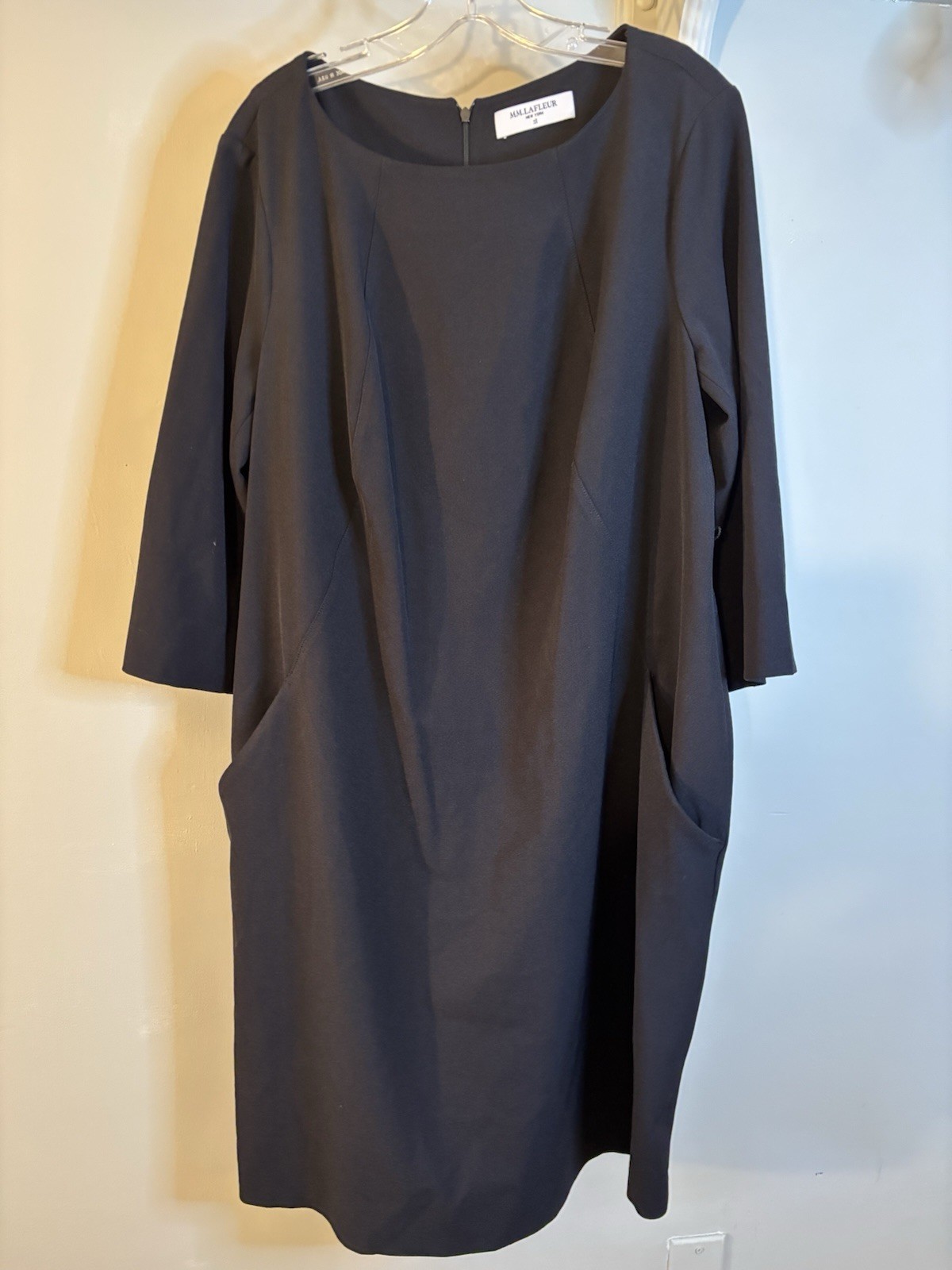 M M LAFLEUR Black Etsuko Dress 2XL Office Career Modest
