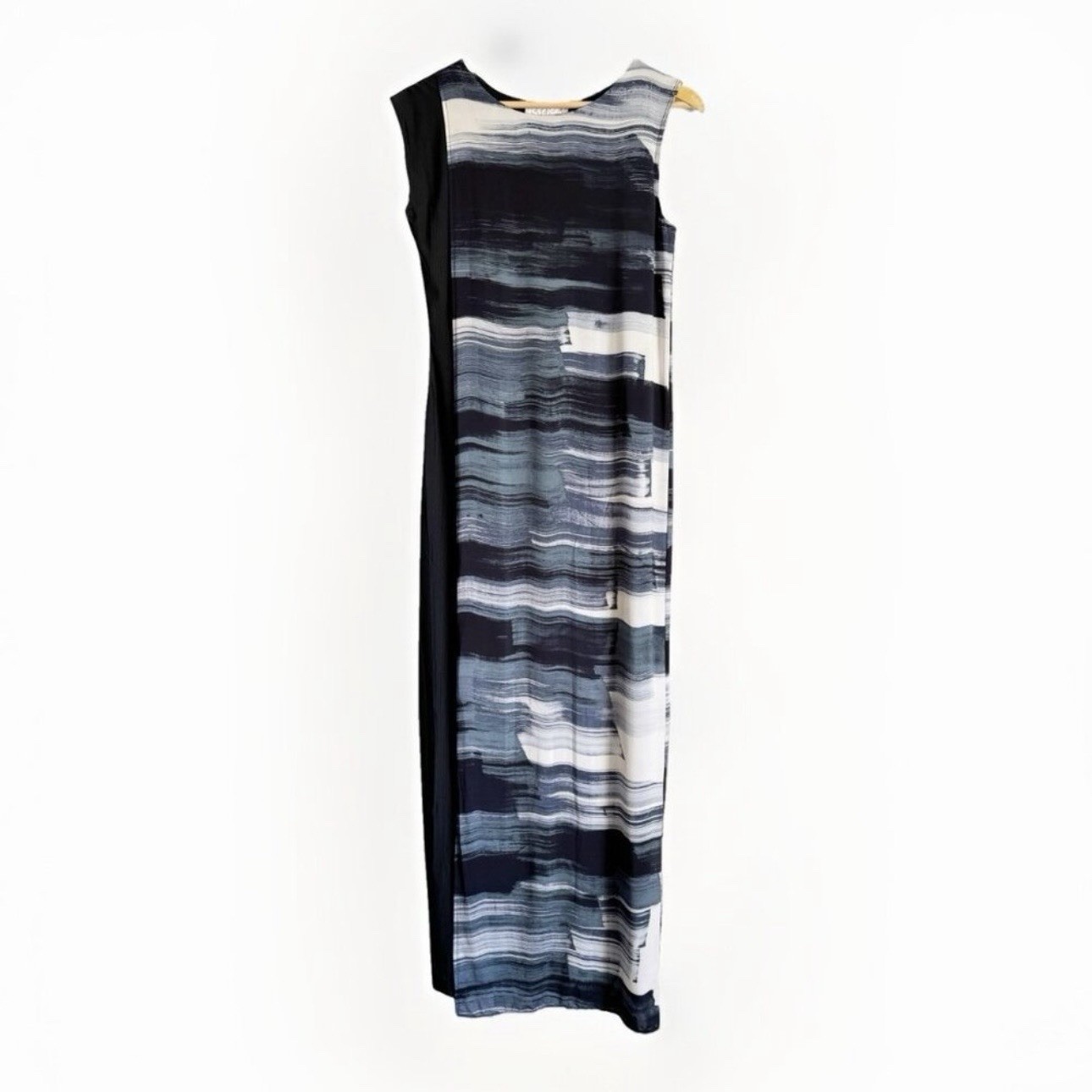 BRRR! Womens 4 Abstract Sleeveless Cooling Maxi Dress Outdoor Beach Vacation