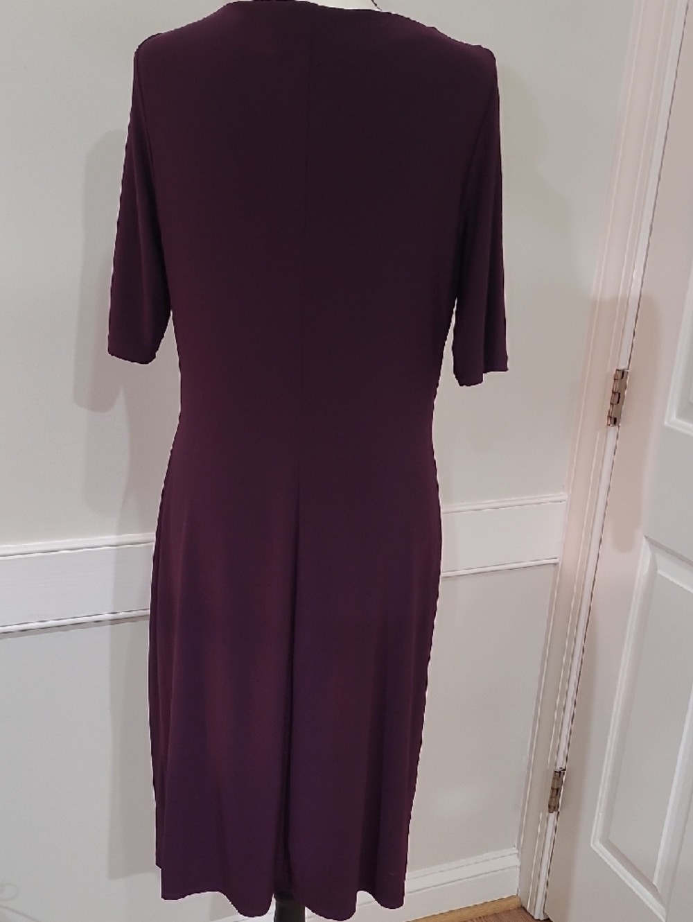 Lauren Ralph Lauren Elegant Plum Cowl Neck Dress – Size 12