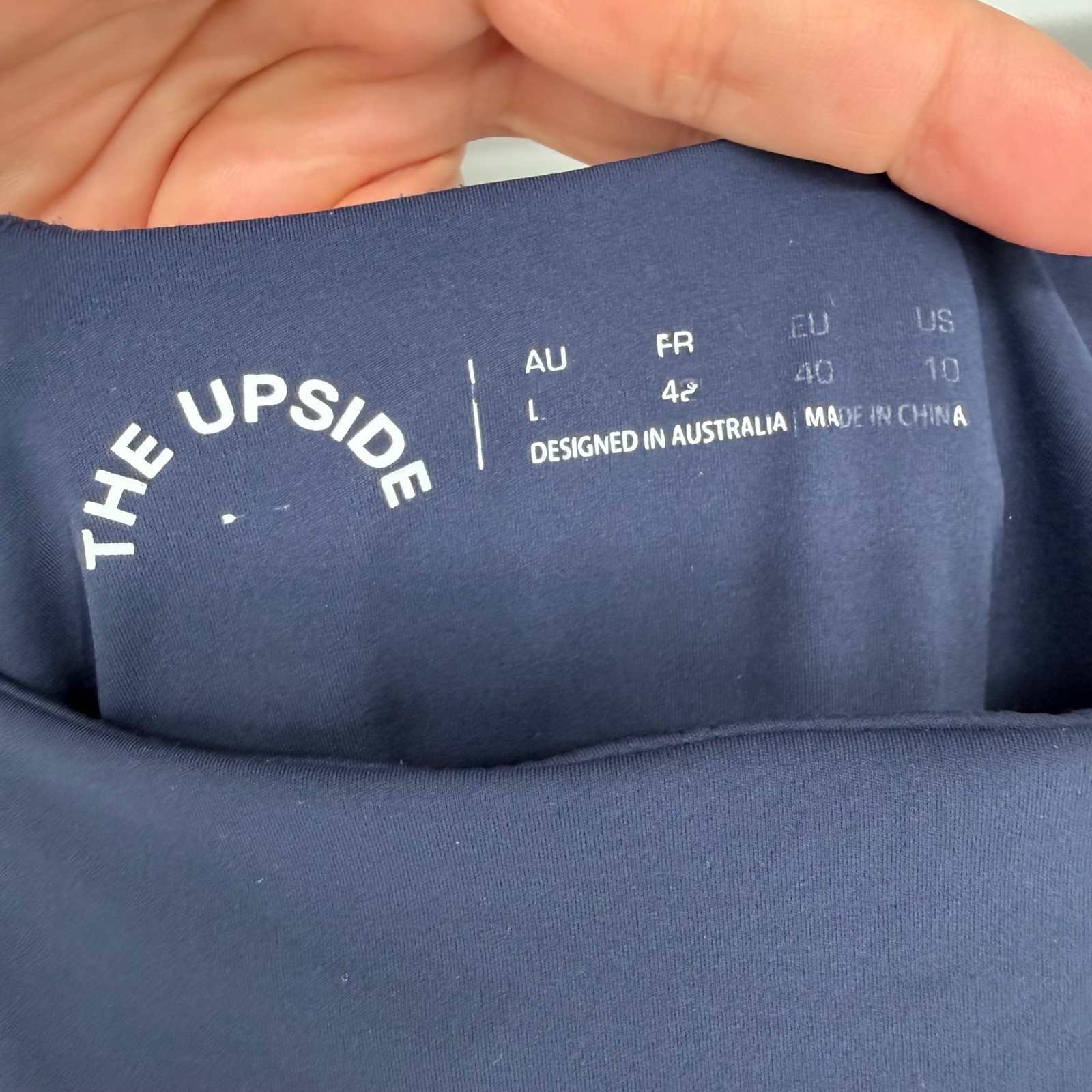 THE UPSIDE THE COLETTE MINI TENNIS DRESS NAVY BLUE PLEATED SIZE 10 ACTIVEWEAR