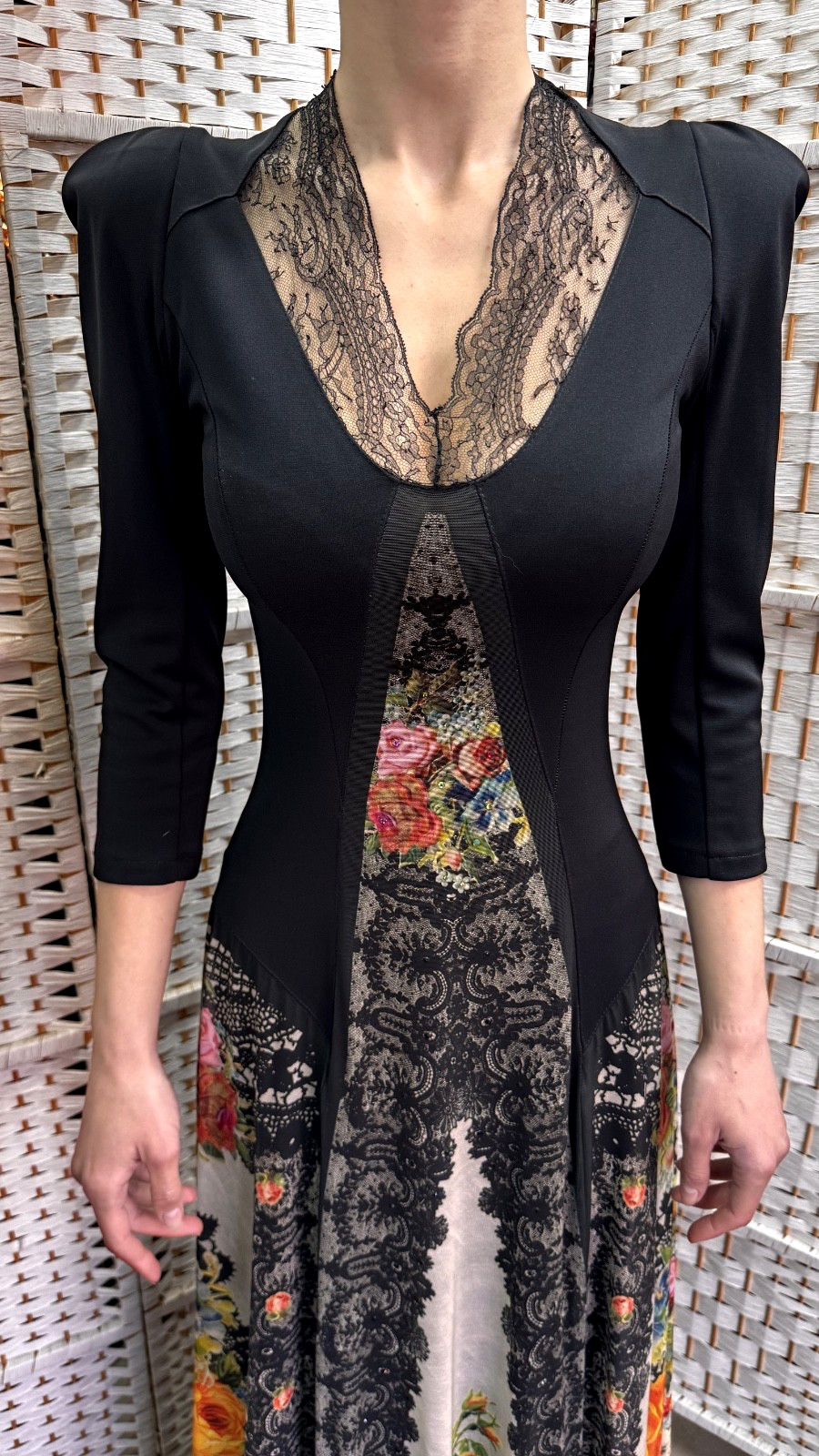Michal Negrin Elegant Full length Floral Dress Size – 36 – NWT #2#
