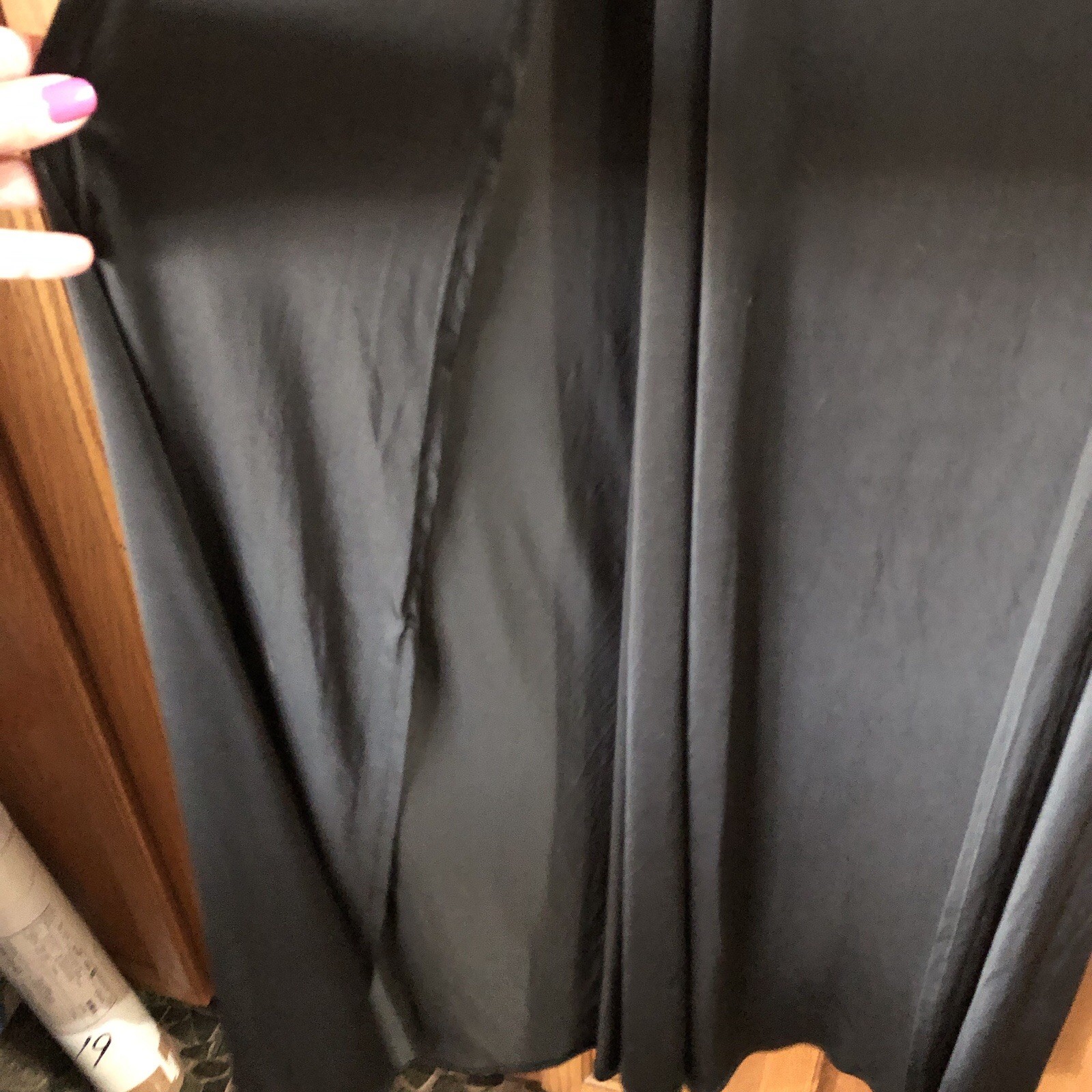 Lucy In The Sky Dion Cowl Neck Maxi Dress Open Back Slit Black Small