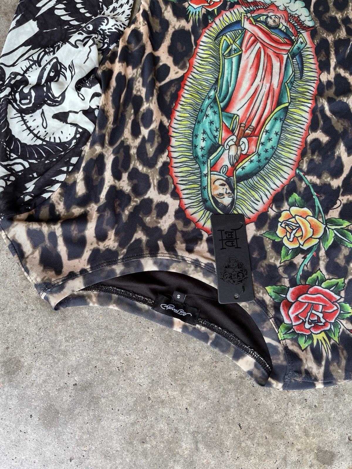 Ed Hardy Virgin, Mari Men’s Mini Leopard Print Dress Size S New With tags