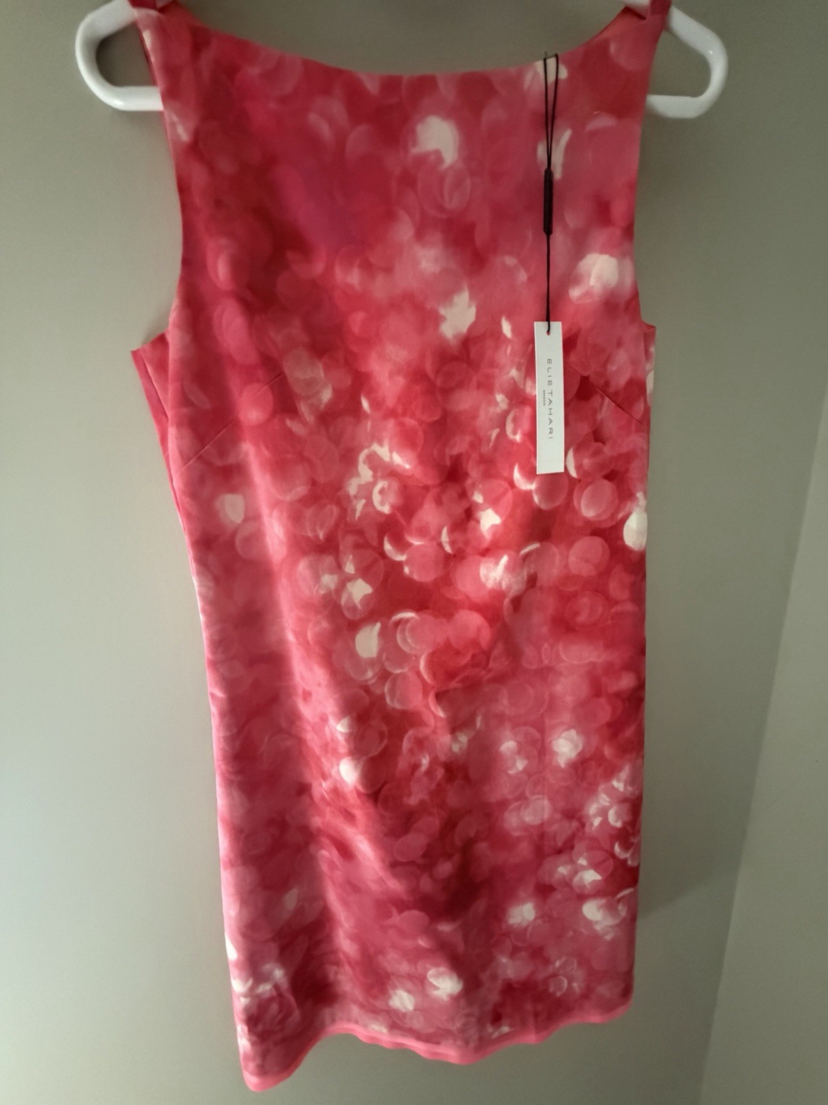 Elie Tahari Alyse Dress Pink Floral Print Size 6 NWT Full Bloom