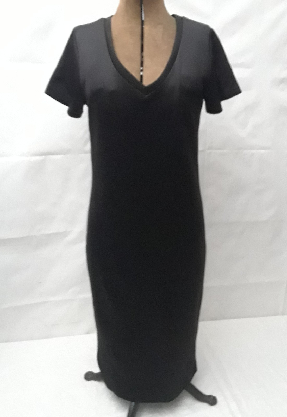 Free Press Women’s Black Skinny Short Sleeve Dress Made in the USA Small