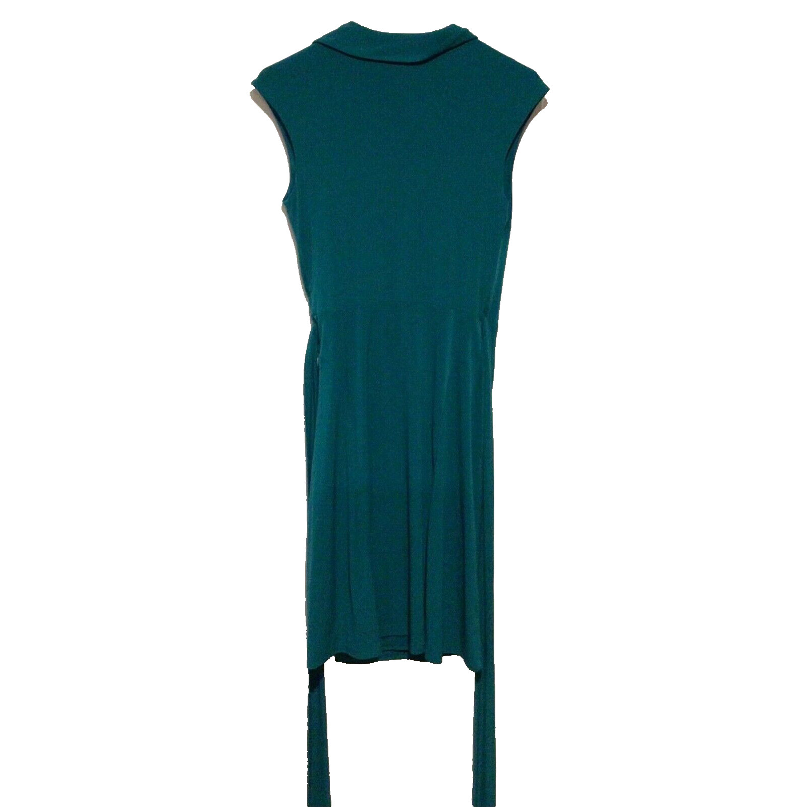 NWT Max and Cleo Green Sleeveless V-Neck Wrap Dress Women’s Size Small