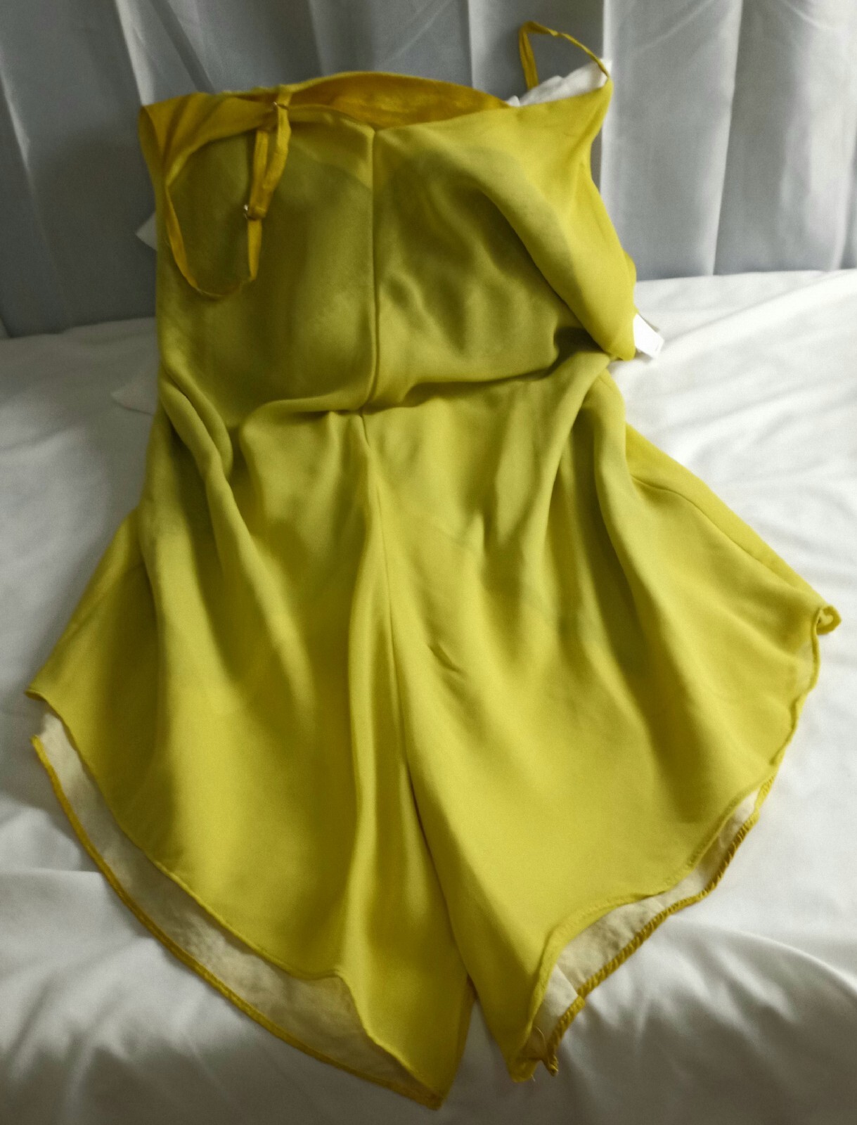 RACHEL Rachel Roy YELLOW, BLACK , GRAY, WHITE SUMMERTIME SLEEVELESS DRESS LARGE